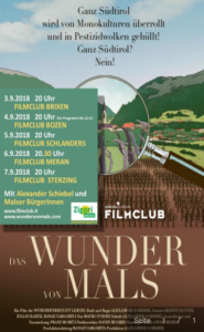 Termine des Films "Das Wunder von Mals" auf der Südtirol-Tour